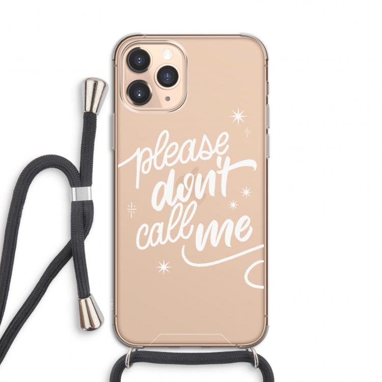 Don't call: iPhone 11 Pro Transparant Hoesje met koord