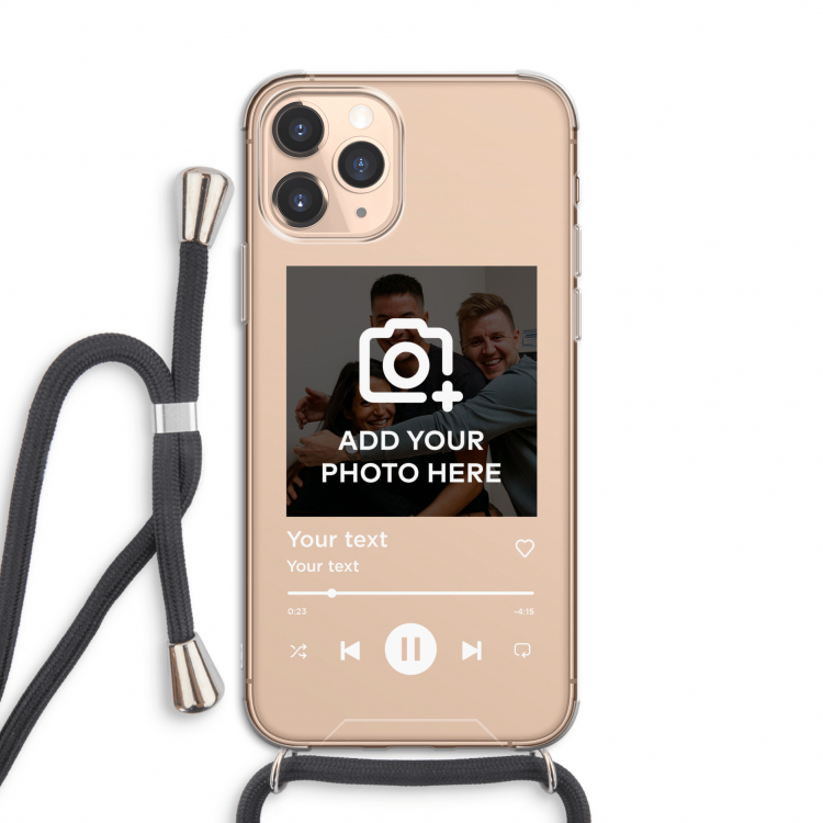 Music Player: iPhone 11 Pro Transparant Hoesje met koord