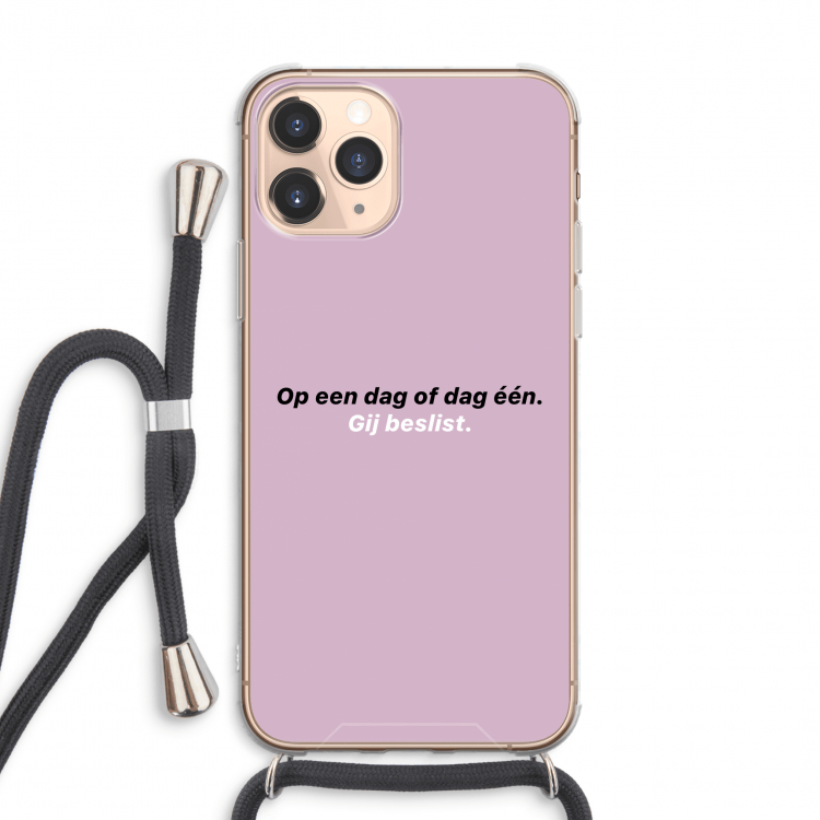 gij beslist: iPhone 11 Pro Max Transparant Hoesje met koord