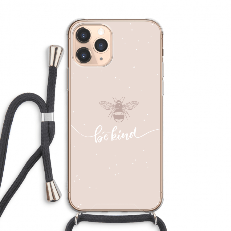 Be(e) kind: iPhone 11 Pro Max Transparant Hoesje met koord