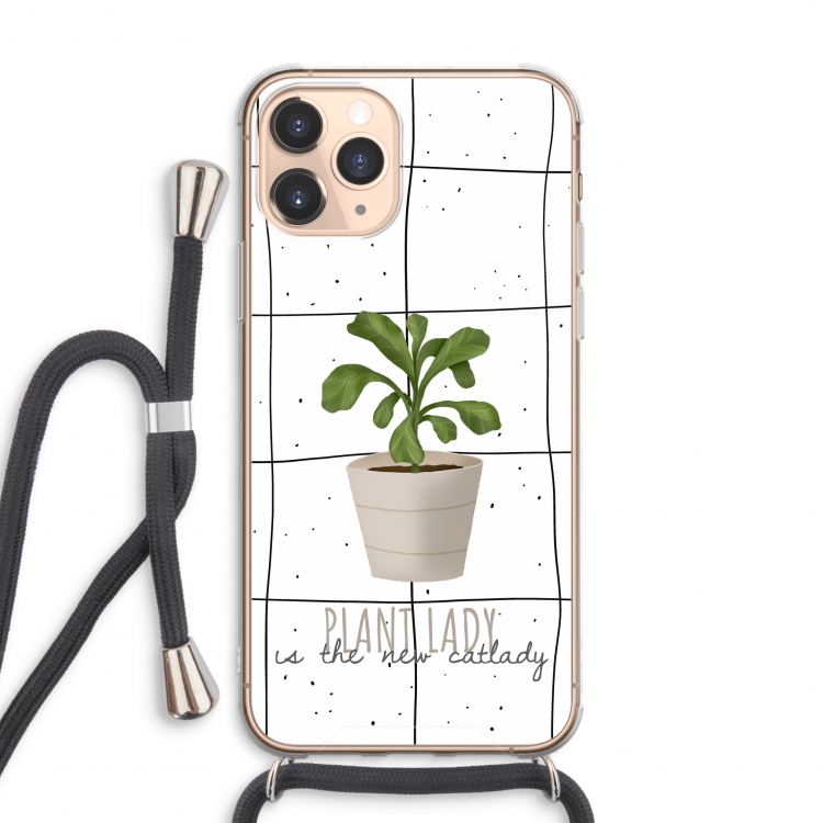 Kamerplant op vensterruit: iPhone 11 Pro Max Transparant Hoesje met koord