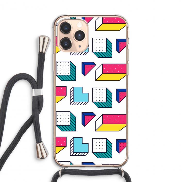 8-bit N°7: iPhone 11 Pro Max Transparant Hoesje met koord