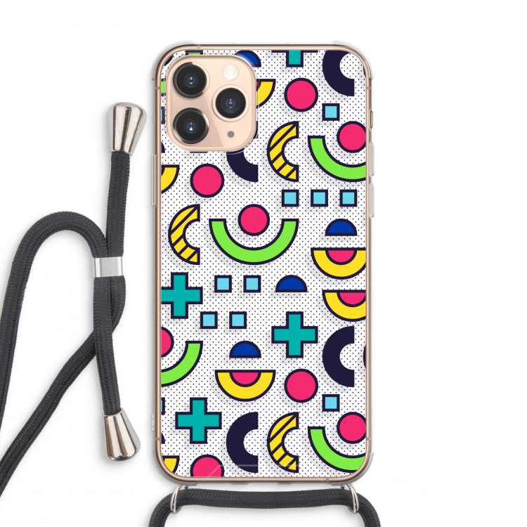 8-bit N°6: iPhone 11 Pro Max Transparant Hoesje met koord