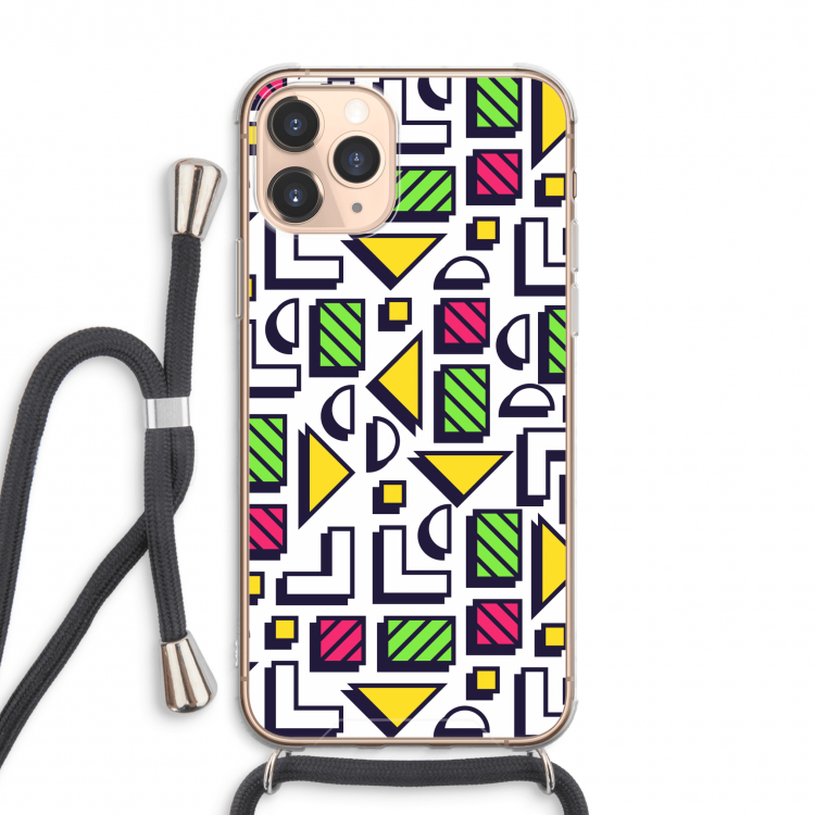 8-bit N°4: iPhone 11 Pro Max Transparant Hoesje met koord