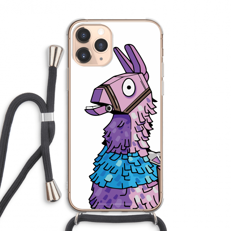 Lama: iPhone 11 Pro Max Transparant Hoesje met koord