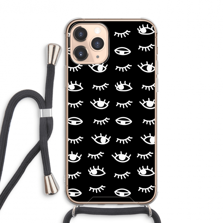 Eye pattern #3: iPhone 11 Pro Max Transparant Hoesje met koord