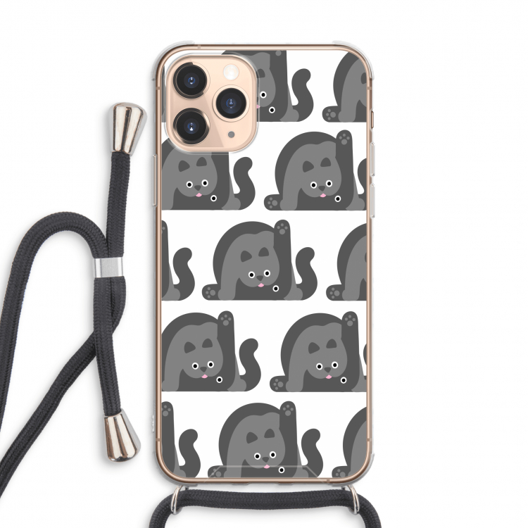 Cats: iPhone 11 Pro Max Transparant Hoesje met koord