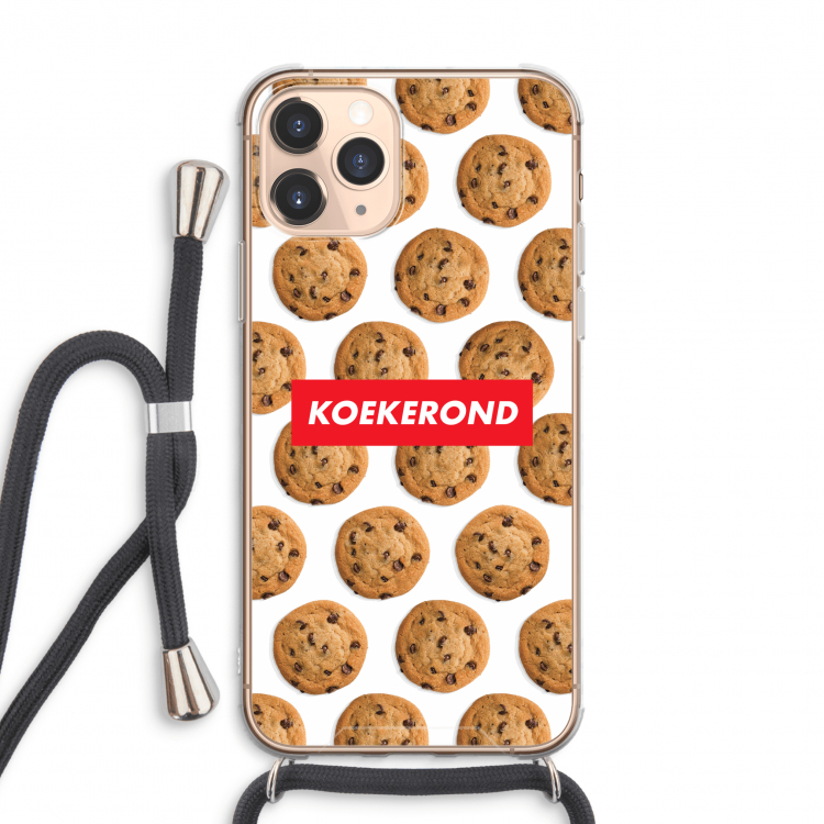 Koekerond: iPhone 11 Pro Max Transparant Hoesje met koord