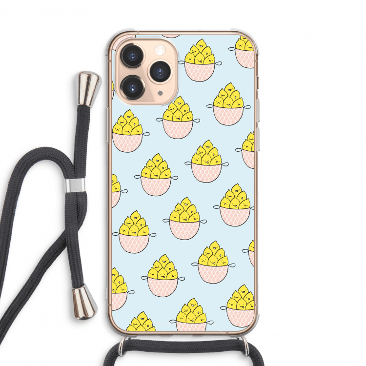 Citroenen: iPhone 11 Pro Max Transparant Hoesje met koord