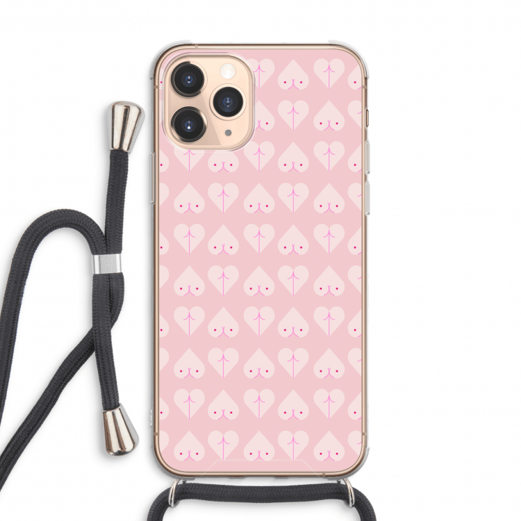 Ass 'n Titties: iPhone 11 Pro Max Transparant Hoesje met koord