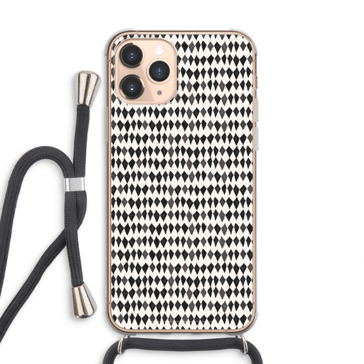 Crazy shapes: iPhone 11 Pro Max Transparant Hoesje met koord