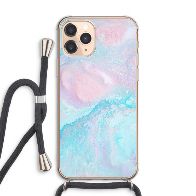 Fantasie pastel: iPhone 11 Pro Max Transparant Hoesje met koord