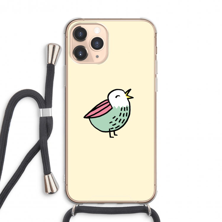 Birdy: iPhone 11 Pro Max Transparant Hoesje met koord
