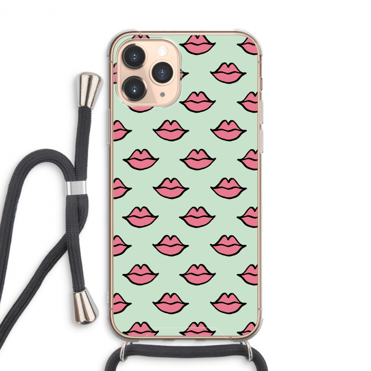 Lipjes: iPhone 11 Pro Max Transparant Hoesje met koord