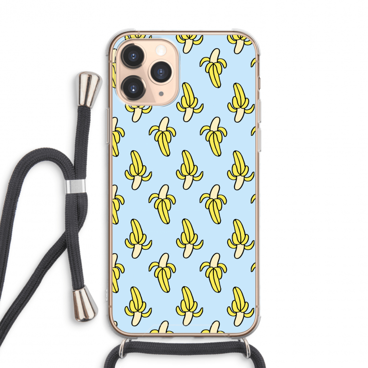 Bananas: iPhone 11 Pro Max Transparant Hoesje met koord