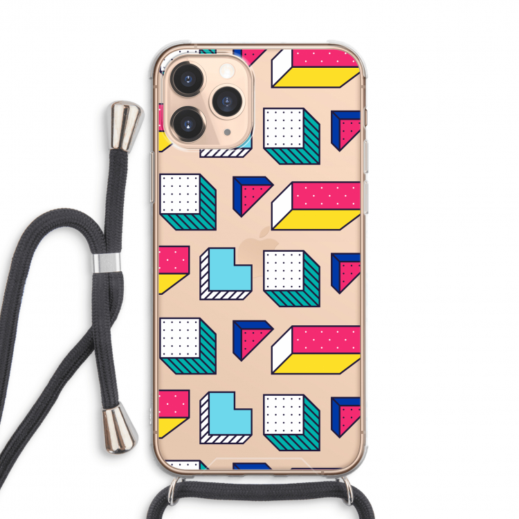 8-bit N°7: iPhone 11 Pro Max Transparant Hoesje met koord