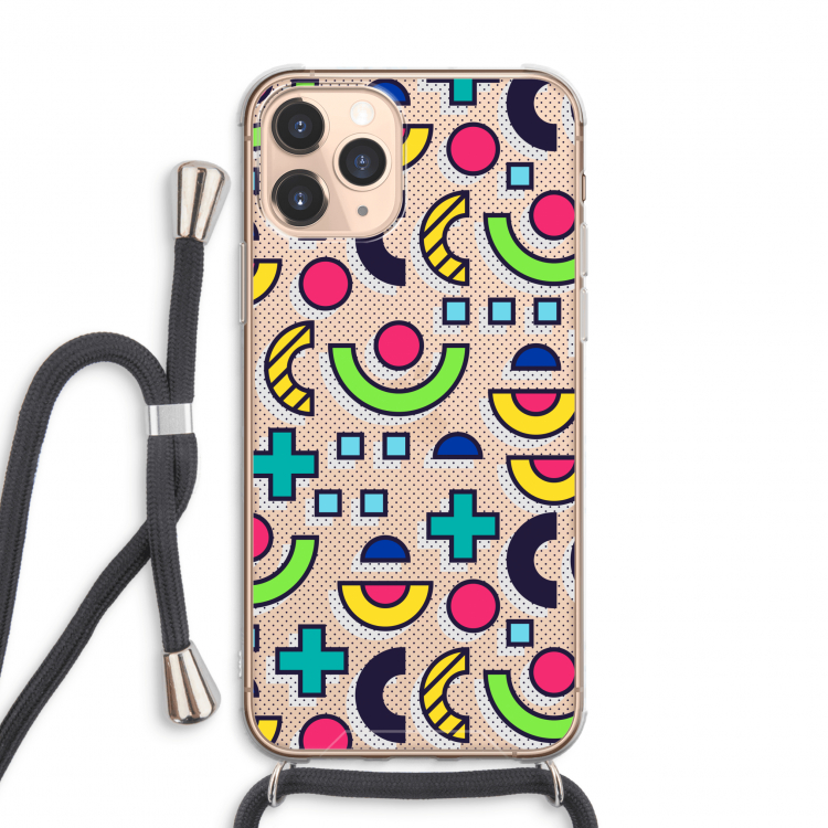 8-bit N°6: iPhone 11 Pro Max Transparant Hoesje met koord