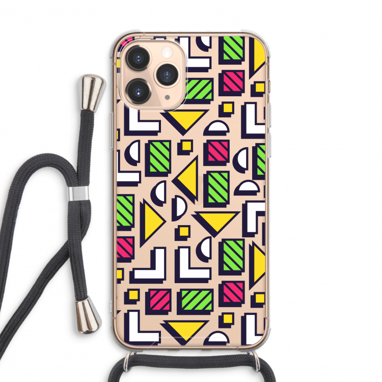8-bit N°4: iPhone 11 Pro Max Transparant Hoesje met koord
