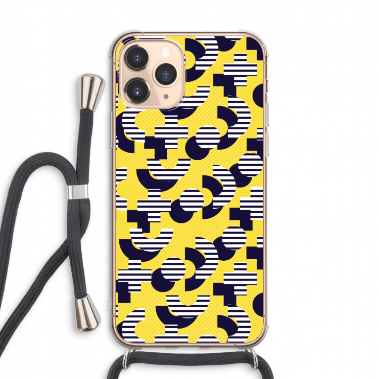 8-bit N°3: iPhone 11 Pro Max Transparant Hoesje met koord