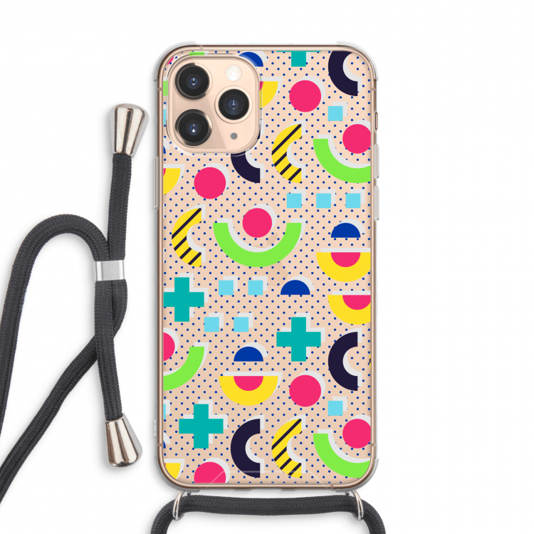 8-bit N°1: iPhone 11 Pro Max Transparant Hoesje met koord