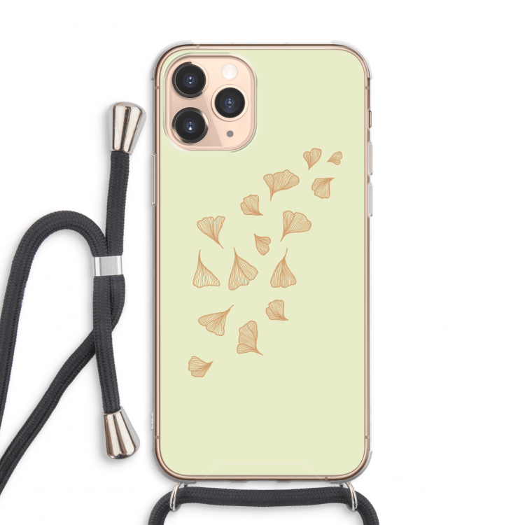 Falling Leaves: iPhone 11 Pro Max Transparant Hoesje met koord