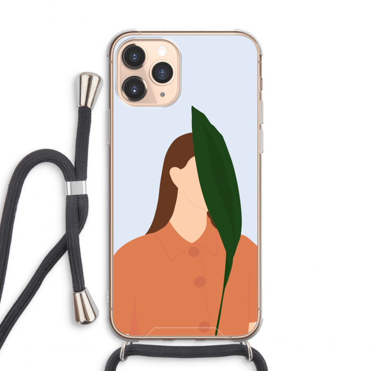 Leaf: iPhone 11 Pro Max Transparant Hoesje met koord
