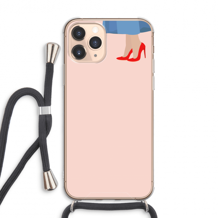 High heels: iPhone 11 Pro Max Transparant Hoesje met koord