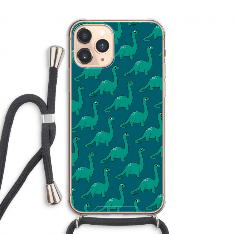 Diplodocus: iPhone 11 Pro Max Transparant Hoesje met koord