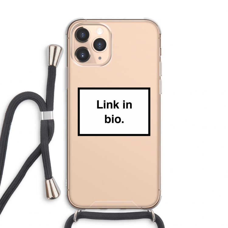 Link in bio: iPhone 11 Pro Max Transparant Hoesje met koord
