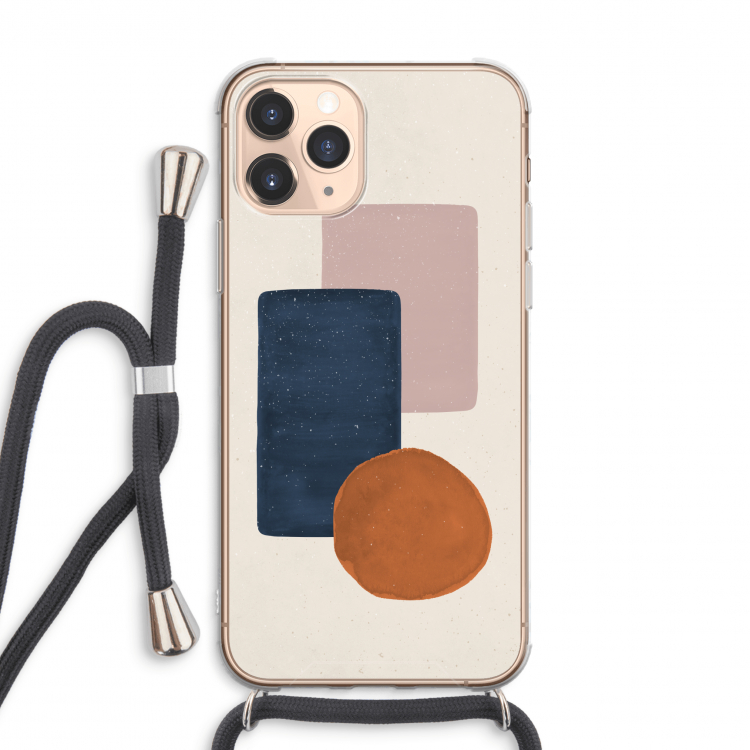 Geo #3: iPhone 11 Pro Max Transparant Hoesje met koord
