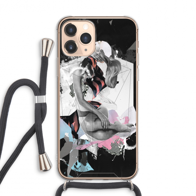 Camouflage de sommeil: iPhone 11 Pro Max Transparant Hoesje met koord