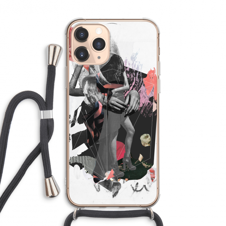Dissimulation du réel: iPhone 11 Pro Max Transparant Hoesje met koord