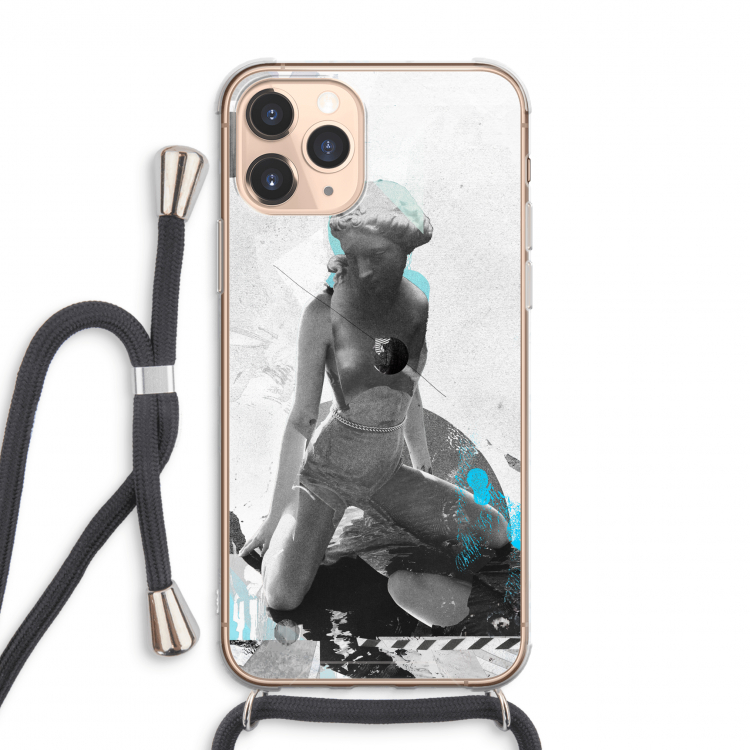 I will not feel a thing: iPhone 11 Pro Max Transparant Hoesje met koord