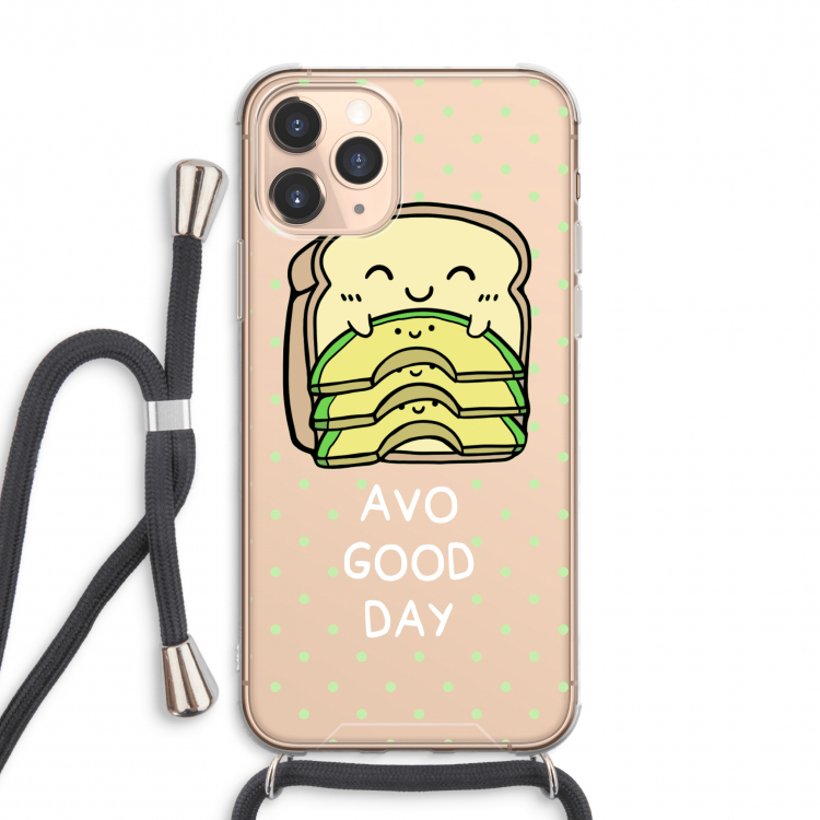 Avo Good Day: iPhone 11 Pro Max Transparant Hoesje met koord