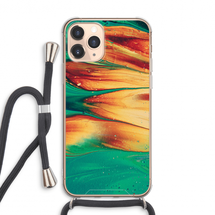 Green Inferno: iPhone 11 Pro Max Transparant Hoesje met koord