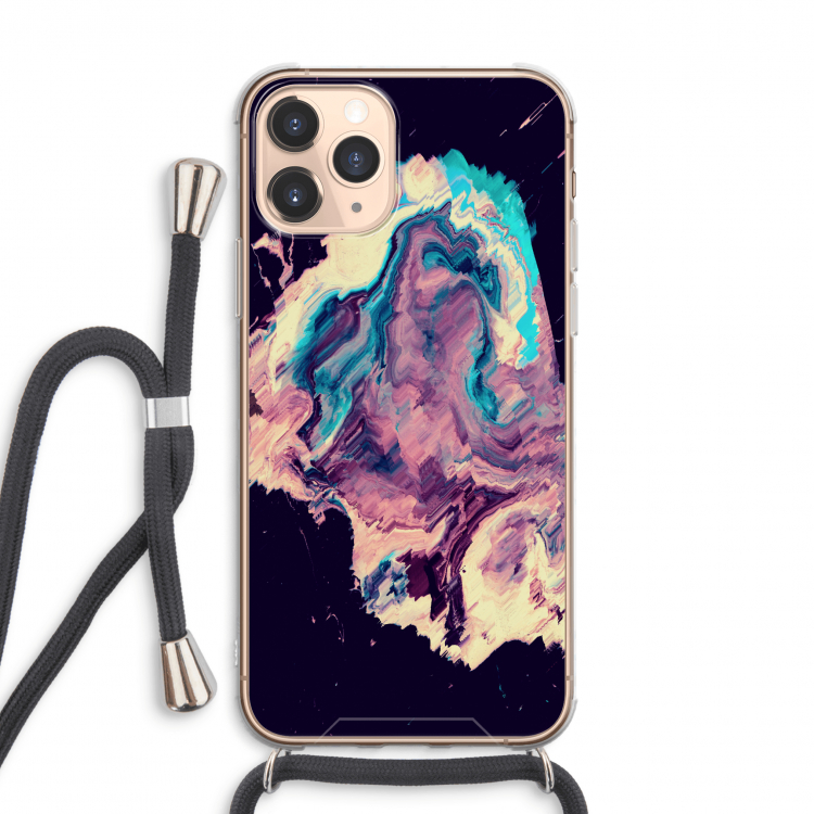 Cosmic Silence: iPhone 11 Pro Max Transparant Hoesje met koord