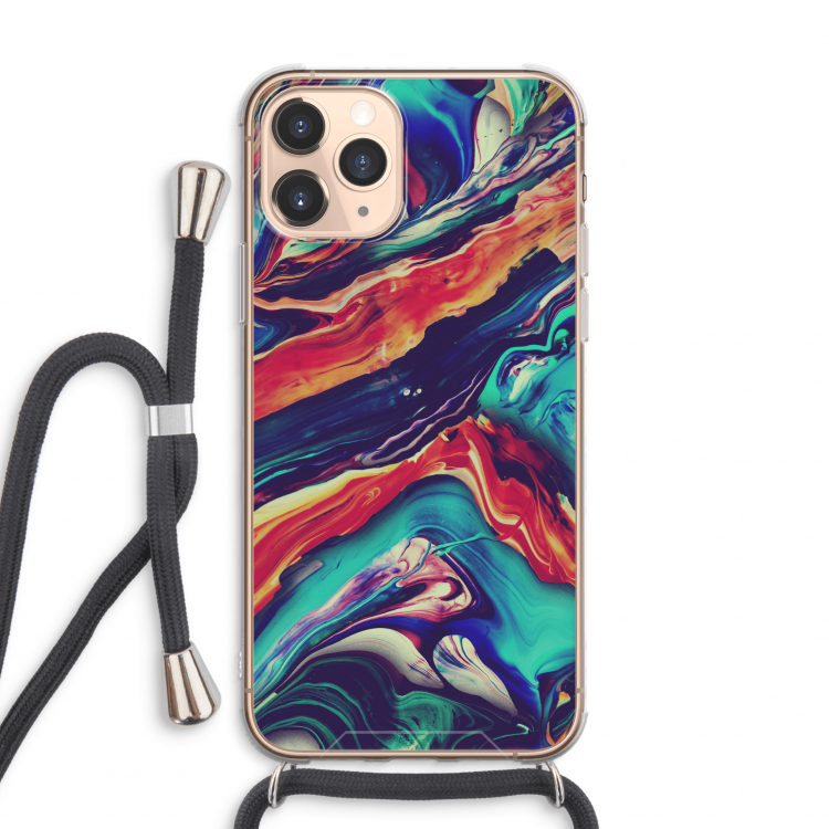 Chameleon Sun: iPhone 11 Pro Max Transparant Hoesje met koord