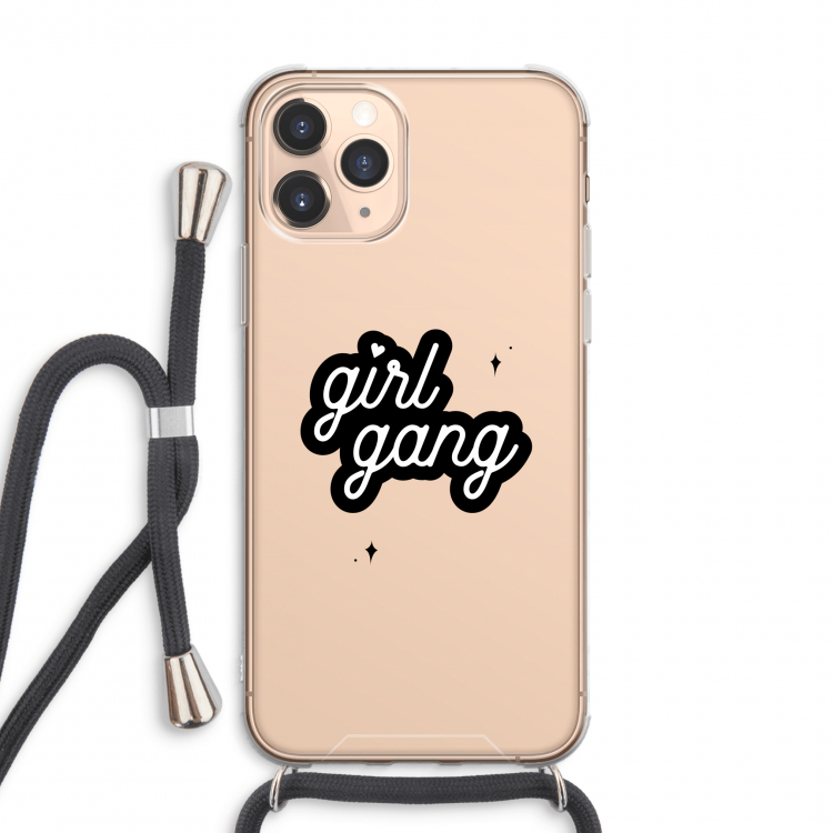 Girl Gang: iPhone 11 Pro Max Transparant Hoesje met koord