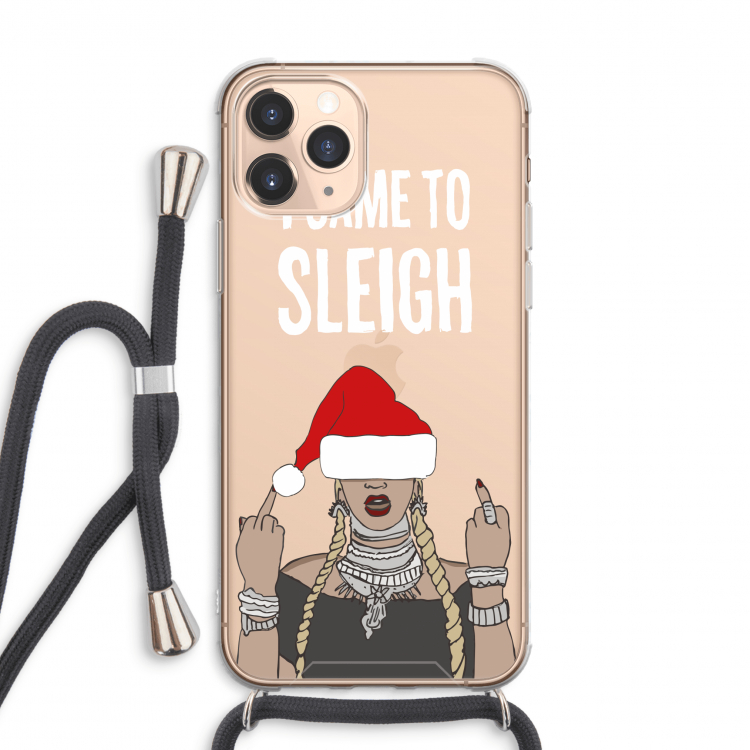 Came To Sleigh: iPhone 11 Pro Max Transparant Hoesje met koord