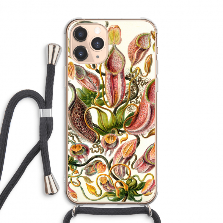 Haeckel Nepenthaceae: iPhone 11 Pro Max Transparant Hoesje met koord