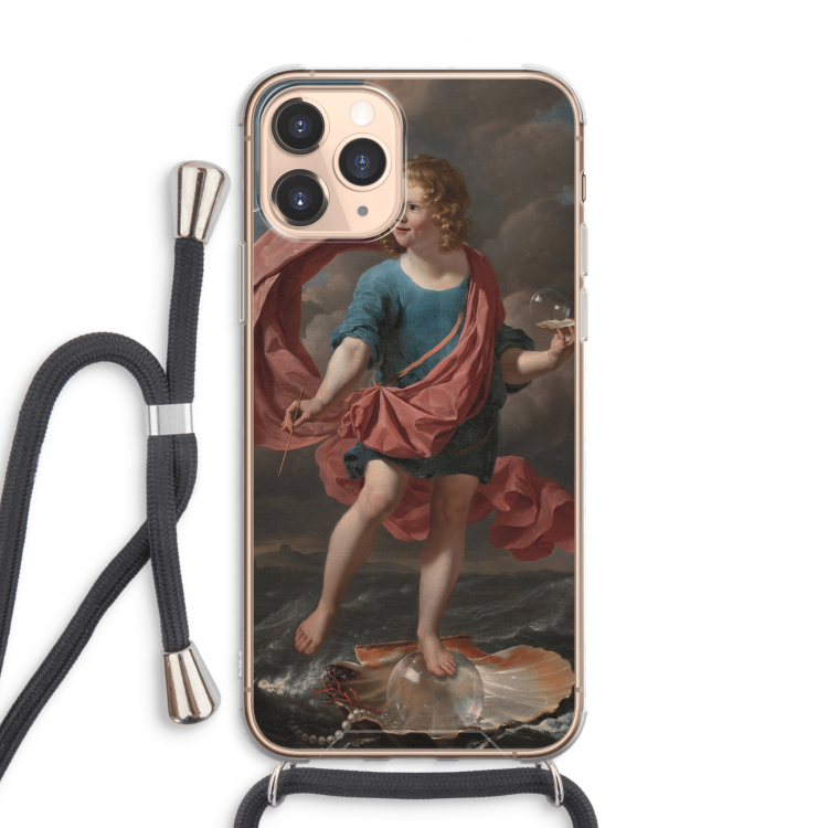 CaseCompany Soap Bubbles: iPhone 11 Pro Max Transparant Hoesje met koord