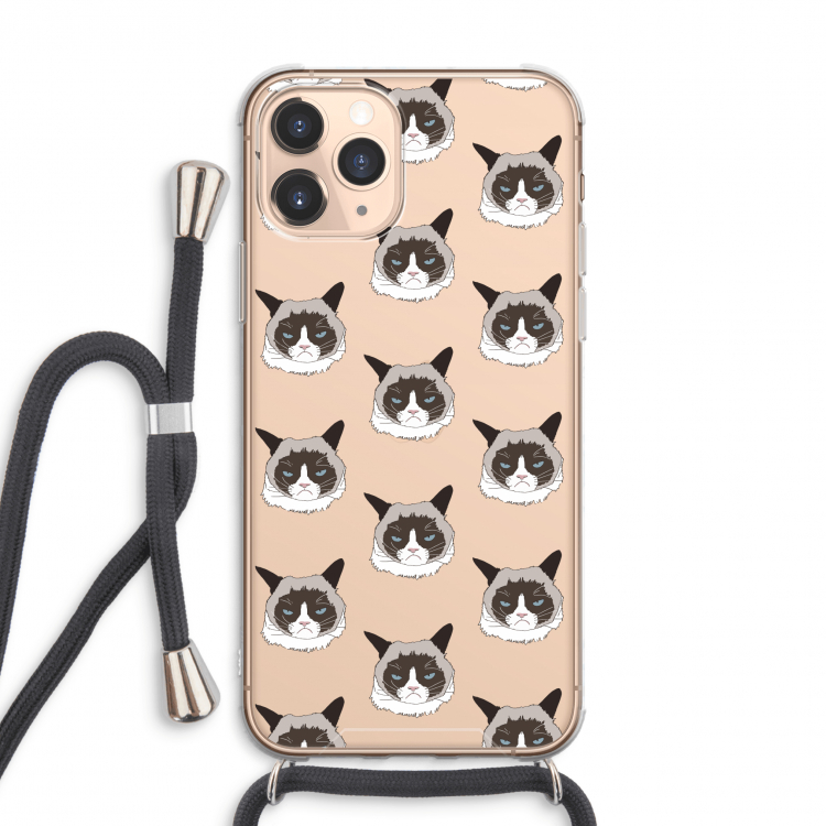 It's a Purrr Case: iPhone 11 Pro Max Transparant Hoesje met koord
