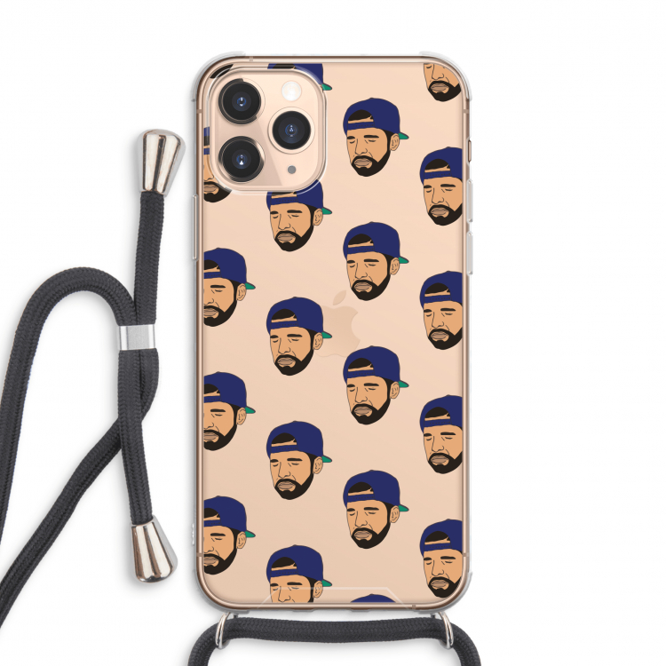 Drake Away: iPhone 11 Pro Max Transparant Hoesje met koord