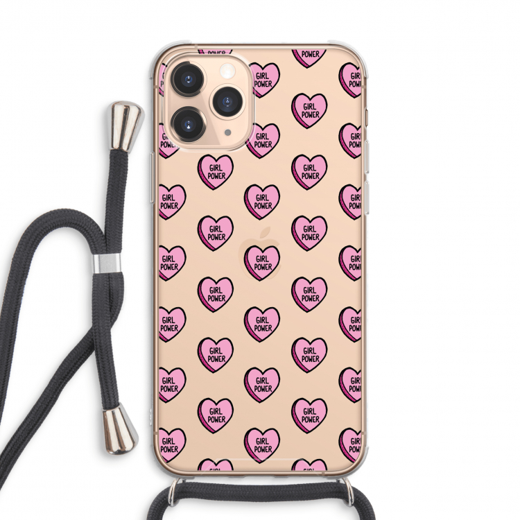 GIRL POWER: iPhone 11 Pro Max Transparant Hoesje met koord