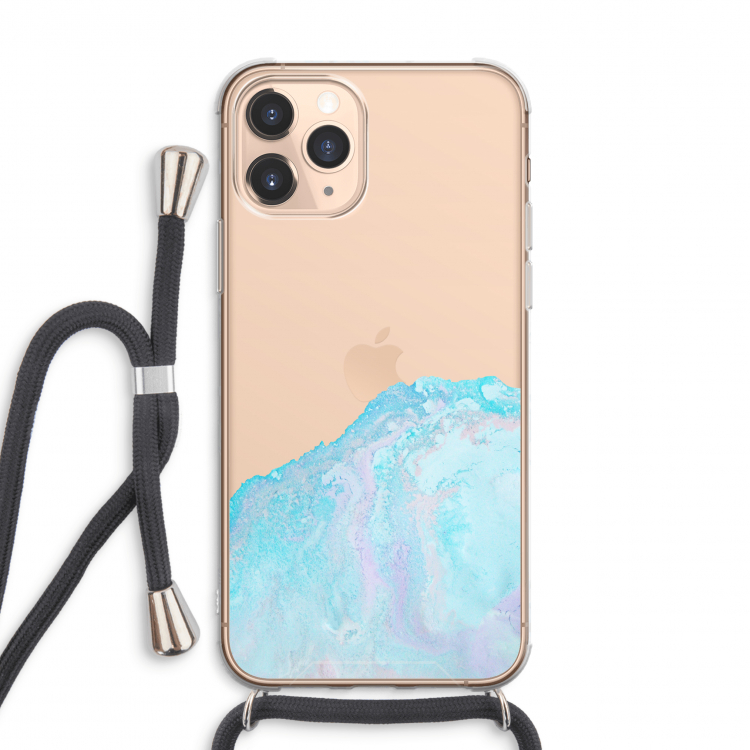 Fantasie pastel: iPhone 11 Pro Max Transparant Hoesje met koord