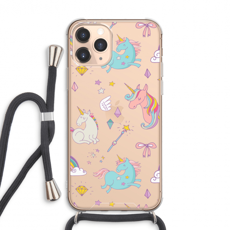 Fantasiewereld: iPhone 11 Pro Max Transparant Hoesje met koord
