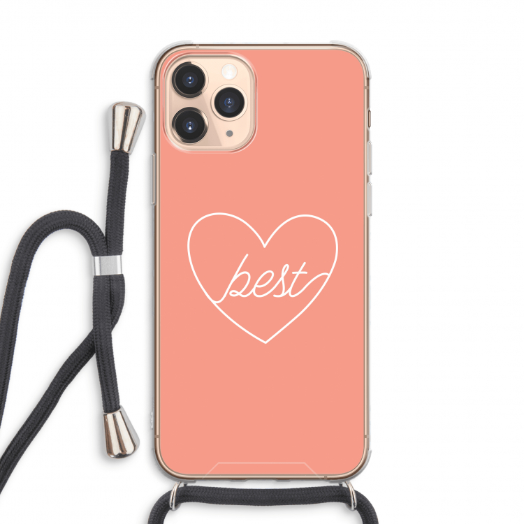 Best heart: iPhone 11 Pro Max Transparant Hoesje met koord