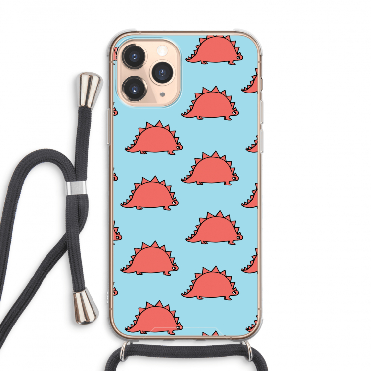 Dinosawrr: iPhone 11 Pro Max Transparant Hoesje met koord