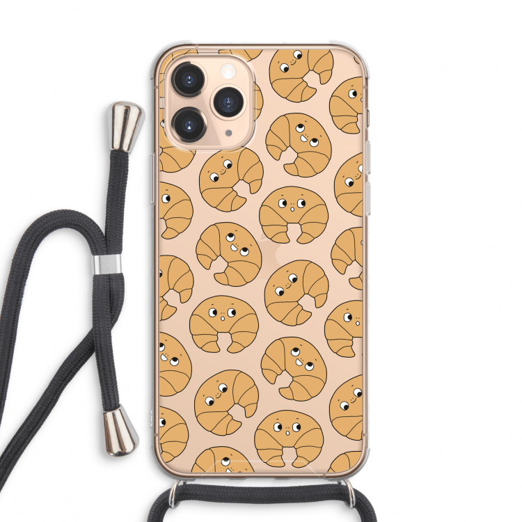 Croissant: iPhone 11 Pro Max Transparant Hoesje met koord