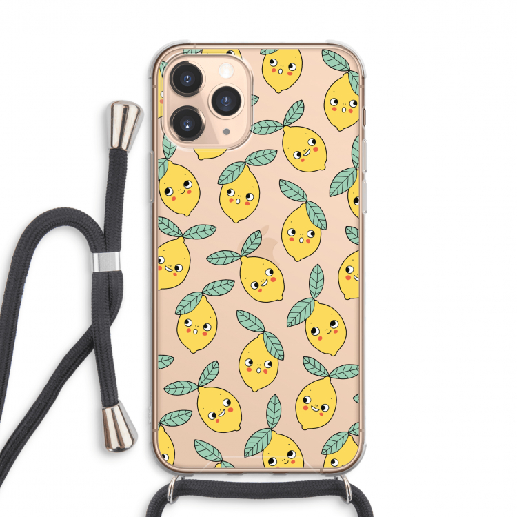 Citroenen: iPhone 11 Pro Max Transparant Hoesje met koord